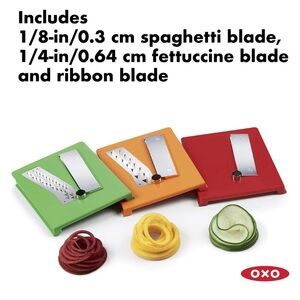 OXO Tri-Color Spiralizer Blade Set
